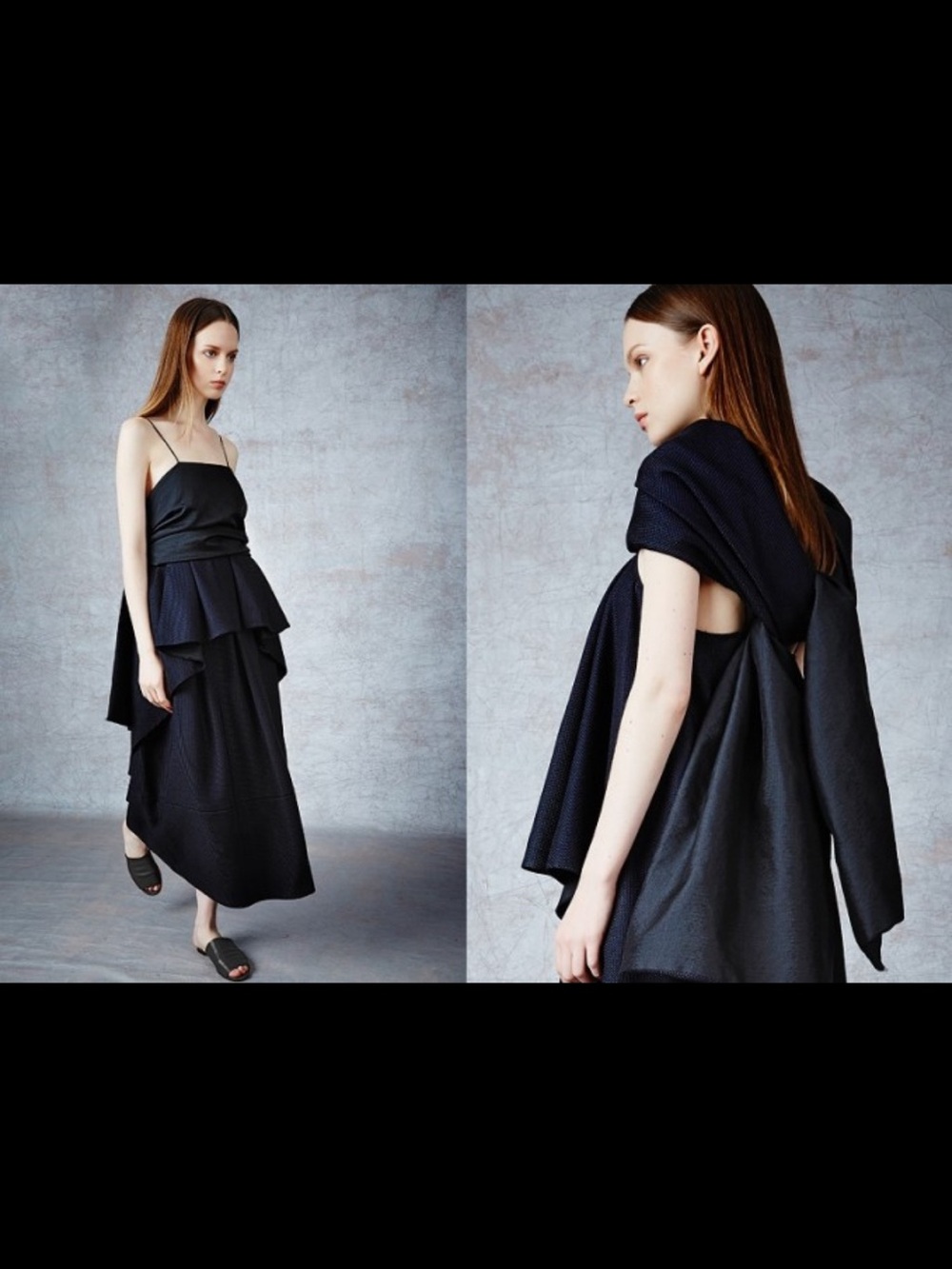 The Row 2015 runway multi style top navy